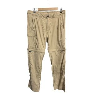 Magellan Outdoors Fish Gear Convertible Cargo Pants Tan Large